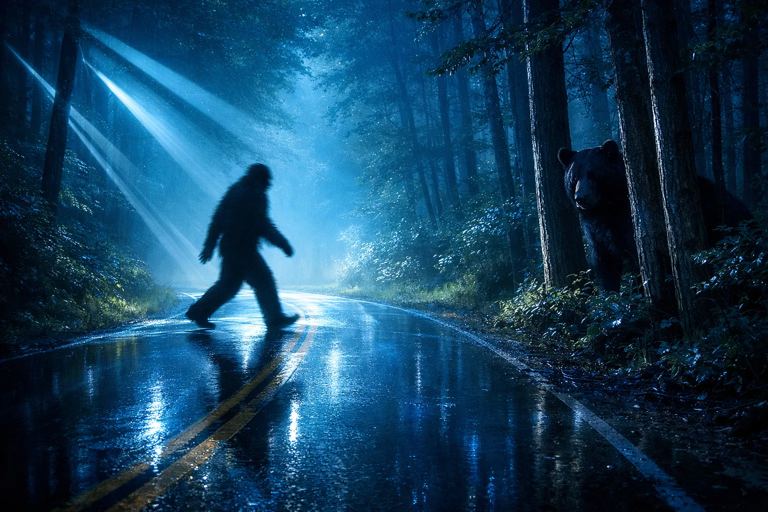 Overview image for Is Kentucky Bigfoot a Bear in the Dark?