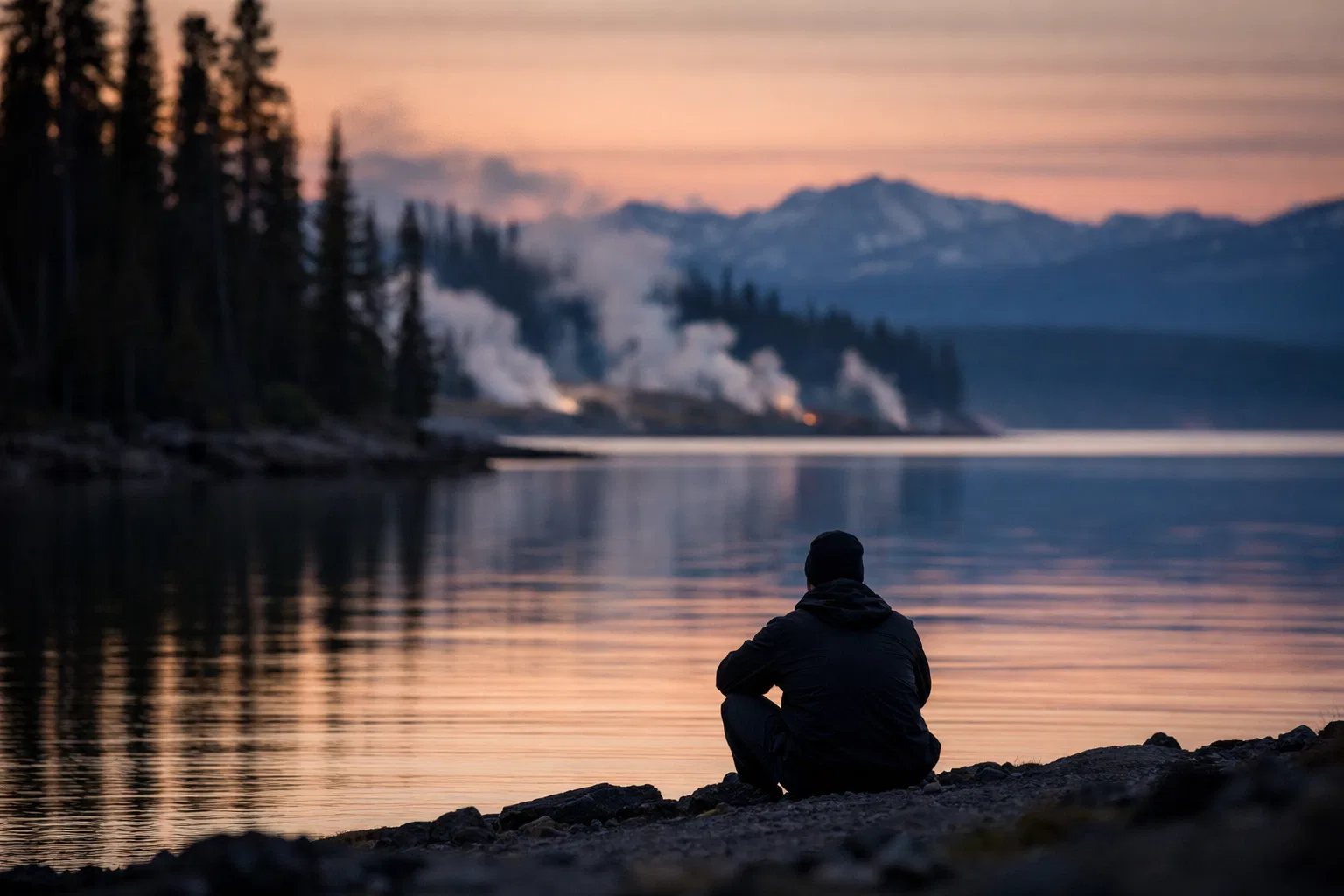 Overview image for Why Does Yellowstone Lake Sound Haunted?