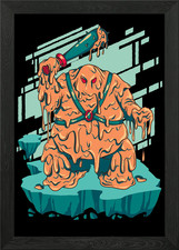 Listing image for Lava monster with a weapon Framed Wall Art Poster Canvas Print Picture