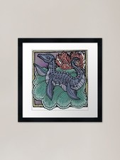 Listing image for Bessie the Lake Erie Monster Framed Framed Wall Art Poster Canvas Print Picture