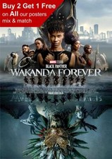 Listing image for Black Panther Wakanda Forever 2022 Movie Poster A5 A4 A3 A2 A1