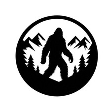 Listing image for Bigfoot Vinyl Decal Sticker Large window car van wall Funny Geek Mountain Yeti