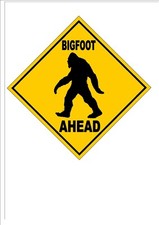 Listing image for Bigfoot Metal Sign Bigfoot Novelty Road Sign Wall Hanging Door Plaque