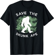 Listing image for Save The Skunk Ape Bigfoot Swamp Sasquatch T-Shirt