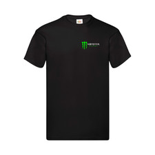 Listing image for Monster Energy T-Shirt Black Cotton Tee | Extreme Sports Racing Fan Top