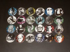 Listing image for Classic Monster Buttons / Pins Set Of 24
