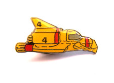 Listing image for A Collectible THUNDERBIRD 4 Enamel Metal Pin Badge