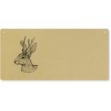 Listing image for 'Jackalope Portrait' Large Wooden Wall Plaque / Door Sign (DP00073621)