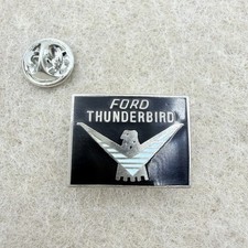 Listing image for Vintage Silver Tone Ford Thunderbird Collectible Pin Emblem Logo Automobile