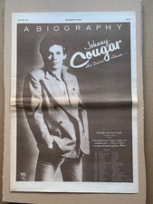Listing image for JOHNNY COUGAR DEBUT ALBUM/UK TOUR POSTER SIZED original music press advert from