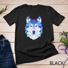 Listing image for Wolf Geometric Art Howling Moon Animal Graphic T-Shirt Unisex T-shirt
