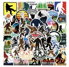 Listing image for 10pcs Bigfoot Sashquach Backwoods Stickers Memorabilia Hiking Cryptid