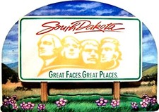 Listing image for South Dakota State Welcome Sign Artwood Fridge Magnet
