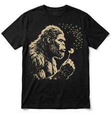 Listing image for Bigfoot Dandelion Shirt, Funny Sasquatch Tee, Mythical Creature Anime Style