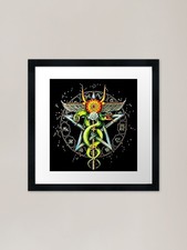 Listing image for Ophiuchus Serpent Zodiac Sign Frame Framed Wall Art Poster Canvas Print Picture