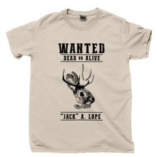 Listing image for Jackalope T Shirt Jackrabbit Antelope Horn Cryptid Hunter Spirit Animal Hare Tee