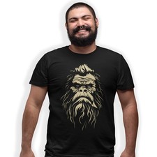 Listing image for Bigfoot T-Shirt - Black Birthday Gift Sasquatch Yeti Skunk Ape
