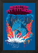 Listing image for Monster Attitude Framed Wall Art Poster Canvas Print Picture