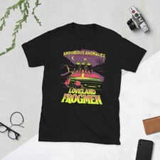 Listing image for Loveland Frogman T-Shirt Ohio Cryptid Retro Folklore Tee