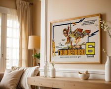 Listing image for Thunderbird 6 - 1968 Family / Fantasy Film 30" x 40" UK Quad Poster